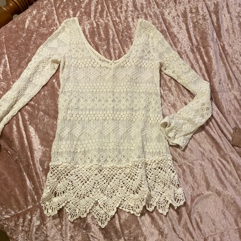 White lace top